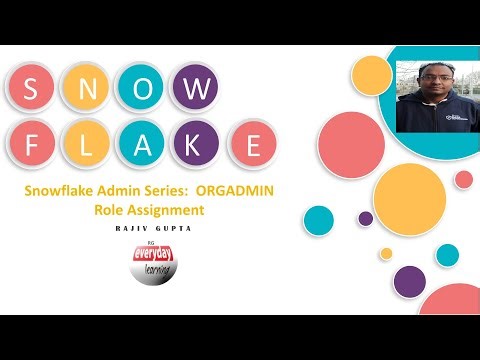 Snowflake Admin Series: ORGADMIN Role Assignment | Rajiv Gupta Learn Everyday