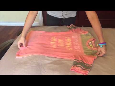 Tip para doblar tus playeras o blusas fácil y rápido