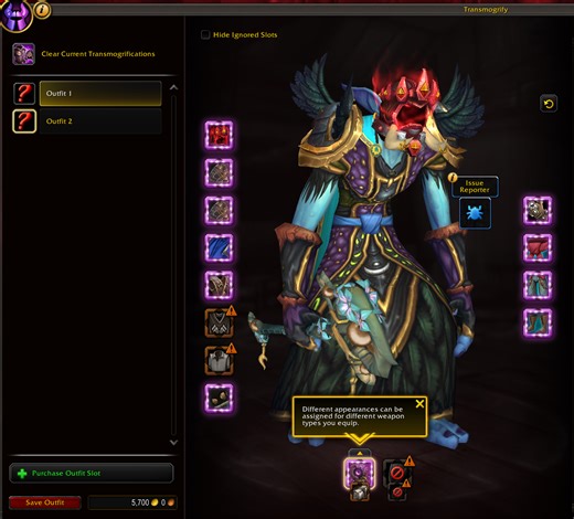 It Costs Up to 5,700 Gold to Save a Full Set of Transmog to an Outfit Slot in Midnight