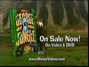 Disney's George of the Jungle VHS & DVD home video commercial [December 1997]