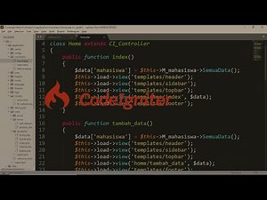#5. Cara Memanggil Datatables pada Template di Codeigniter 3