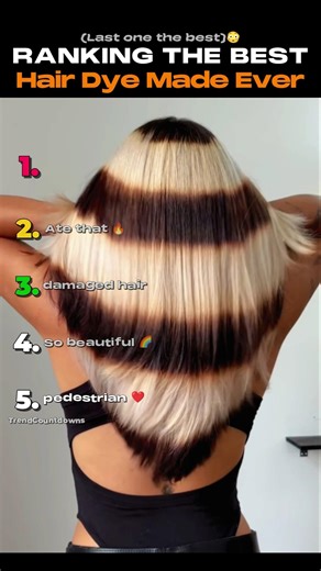 Ranking BEST HAIR Dyes Ever