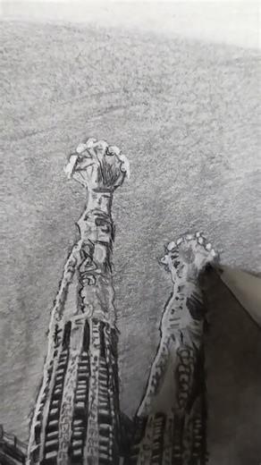 Sketching Sagrada Familia #architecture #church #drawing #pencildrawing