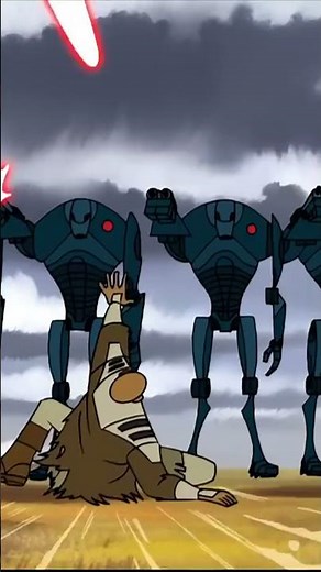 Mace Windu vs Battle Droids