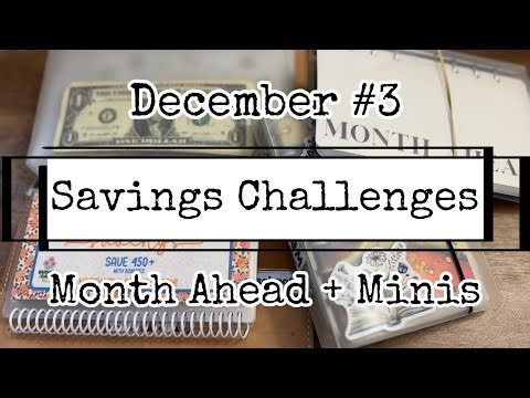 Savings Challenges || Dec #3 || #monthahead #savingschallenges #mondayminis
