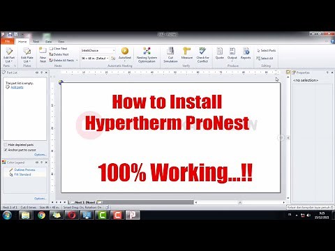 How to Install Pronest 2019 ProNest part nesting software Hypertherm ProNest 2019
