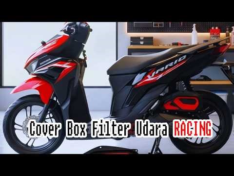 Cover Box Filter Udara Vario 125 150 Fi Esp techno Led kzr