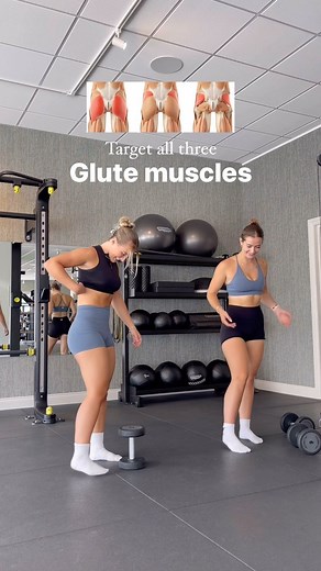 Zoë & Emily on Instagram: "Target all three areas of your glutes 🍑 Your gluteus maximus, minimus & medius are the three muscles that make up the glutes. It’s worth mentioning that Ofcause some of these exercises will recruit more than one of these muscles. However we are aiming to show you exercises that will focus more on each particular muscle to achieve “rounder” glutes! P.s @womensbest new collection DEFINE is now LIVE!!! We are SO excited for this launch & it is finally here!! Code ZOANDE