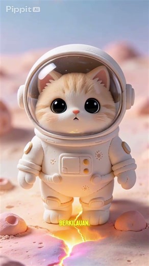 🐱🚀 Kucing Astronot Temukan Permen Ajaib di Bulan! 🍭✨