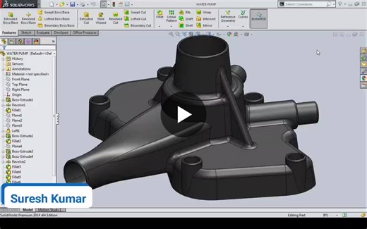 SolidWorks Water Pump Housing Design | Suresh Kumar posted on the topic | LinkedIn
