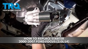 How to Replace Starter 2000-2007 Ford Focus 20L L4