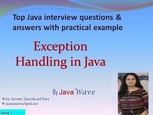 Exception Handling In Java. Checked and Unchecked Exception. Custom Exception Class in java