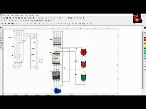 Direct On Line Motor Starter circuit (Industrial Automation) with Cade-Simu @bawashir