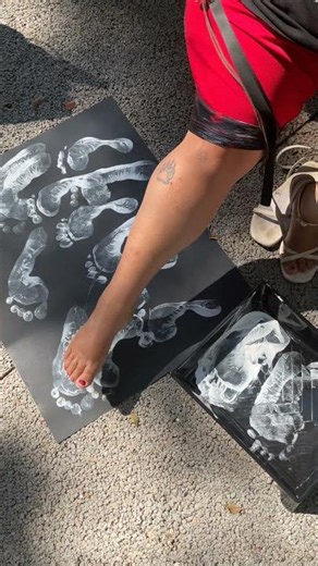 Step Into White Paint With My Right Foot