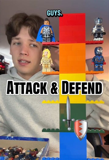 Lego Marvel Attack vs Defend #marvel #lego #legomarvel #marvelstudios #marvelcomics