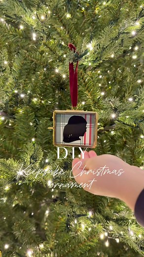 An easy & affordable keepsake ornament idea you’ll want to make this year 🎄✨ #keepsake #diyornaments #momlife #christmasornament #christmascraft | Style & Save with Sierra