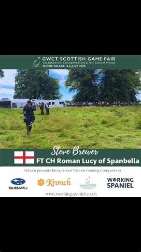 Steve making a tidy Job of things - whilst Adrian dances in the commentary box 😎 | Working Spaniel