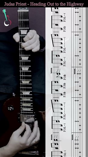 Judas Priest - Heading out to the Highway | Guitar Riff #judaspriest #guitarriffs #shorts