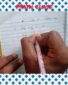 How To Solve Linear Equation Math Trick