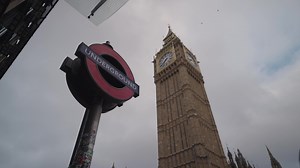 Big Ben and London Underground Sign London, United Kingdom