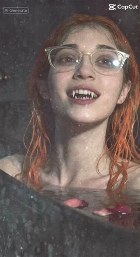 Me as a vampire with sharp teeth