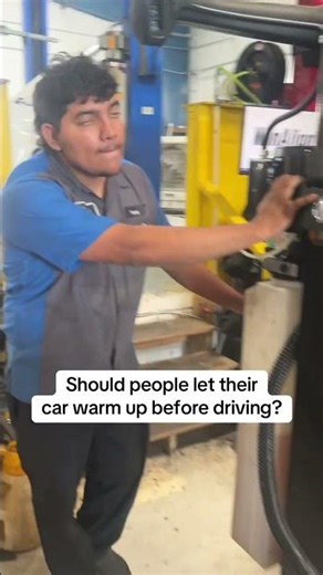 Should people warm up their cars before driving?