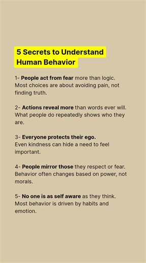 5 Key Insights into Understanding Human Behavior