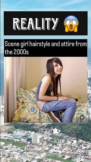 Scene Girl 😳 The Iconic 2000s Emo Hairstyle & Attire #Shorts #Facts