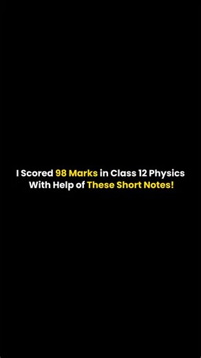 CBSE Class 12 Boards on Instagram: "Comment ‘Physics’ to Get Complete Class 12 physics Short Notes PDF Link in Your DM! #physics #class12 #class12physics #boardexam #boardexams #class12boards #class12boardexams #Class12Exams #cbseboard #boards #cbse #study"