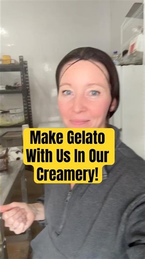 Watch us make farm-fresh gelato flavor in our creamery! #dairyfarm #microdairy #farmtotable