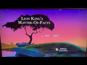 The Lion King 2: Simba’s Pride Special Edition 2004 DVD menu walkthrough - disc 1