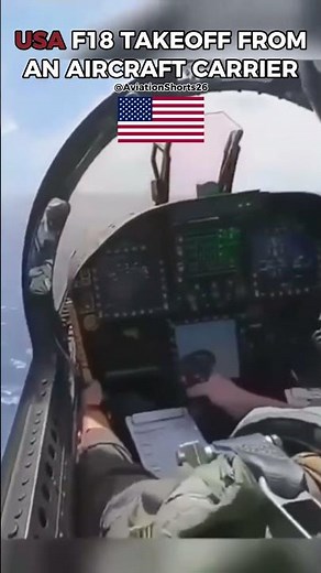 USA F18 TAKEOFF FROM AN AIRCRAFT CARRIER! (PILOT POV)