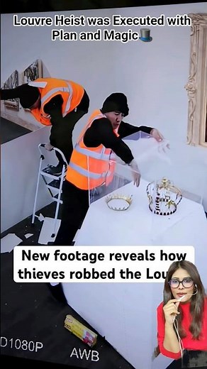 Louvre Heist was Executed with plan & Magic 🎩 #funny #painting #heist