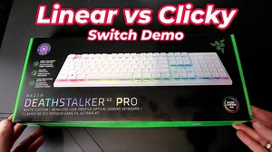 Razer Deathstalker V2 Pro: Linear vs. Clicky Switch Sound Test!