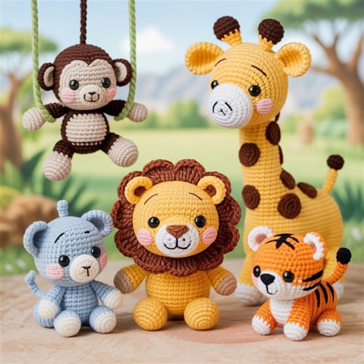 A Charming Crochet Zoo - Etsy