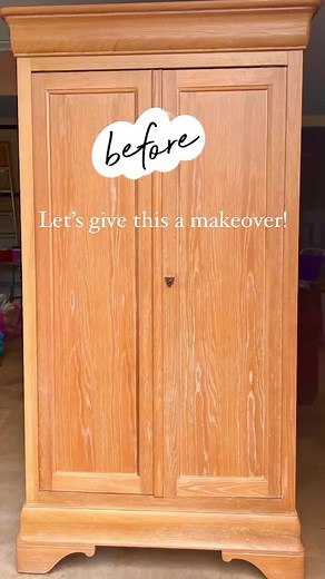 DIY Furniture Transformation | Upcycling an Armoire with Wood Staining