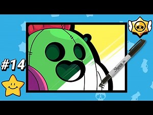 HOW TO DRAW SPIKE ICON | BRAWL STARS