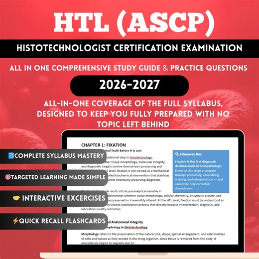 Htl Ascp Study Guide 2026 | Htl Ascp Exam | Htl Exam | Ascp Htl Notes Pdf | Histotechnologist Exam | Histology Study | Htl (ascp) Exam - Etsy Sweden