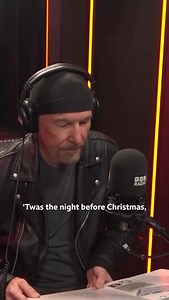 Edge lê o conto de Natal " Twas the Night Before Christmas" para a BBC 2 Repost @bbcradio2 #U2 | U2 Ultraviolet U2 Fan Club Brazil