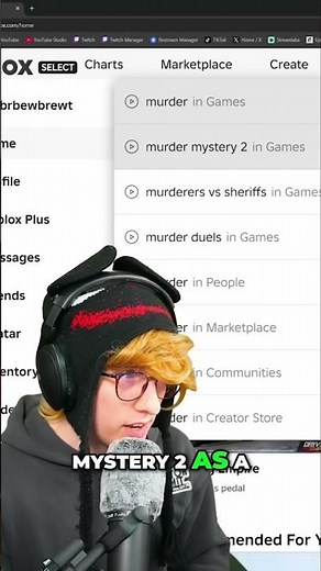 Roblox Select Account: Can You Play Murder Mystery 2? #shorts