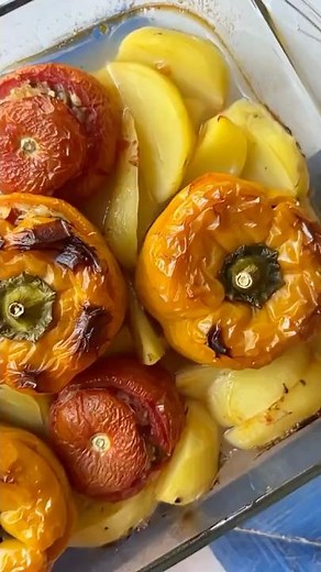 Greek Gemista | Easy Stuffed Vegetables with Rice and Herbs