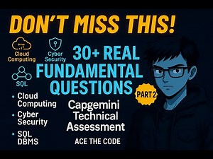 Capgemini Technical Assessment 2025 | 30+ CS Fundamentals Questions Solved (Part-2) | Real Exam Qs