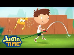Gardening with Justin and Squidgy | Justin Time Season 2 Episode Clip