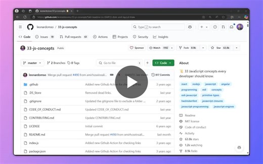 Master 33 Essential JavaScript Concepts with 33-js-concepts | Thiago Ferrari posted on the topic | LinkedIn