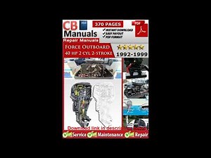Force 40 HP Outboard Service Repair Manual (1992–1999) – PDF Download