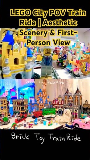 Journey Through LEGO City by Train | Scenic POV Experience
