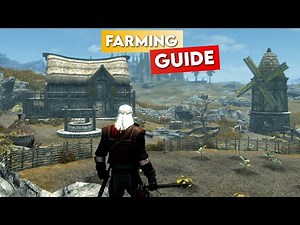 SKYRIM FARMING GUIDE - Ideal For Survival! Goldenhills Plantation - Unquiet Dead Quest Playthrough!