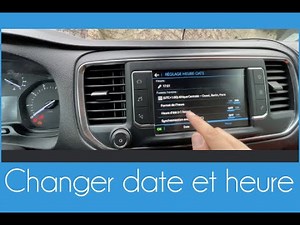 How to change the date and time on a Peugeot Expert/Citroën Jumpy