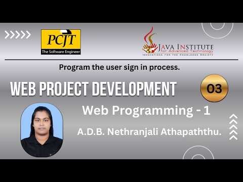 Program the user sign in process