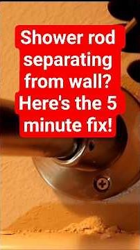 How to Fix a Loose Shower Rod Pulling From the Wall #homeimprovement #homediy